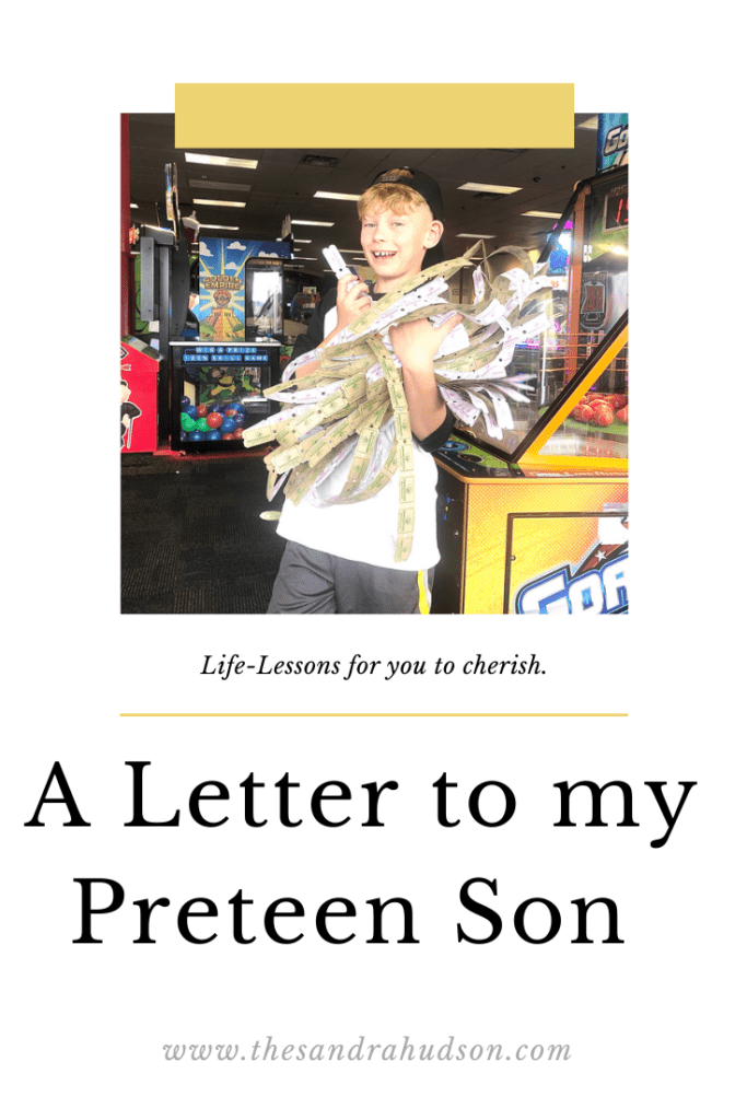 letter to my preteen son