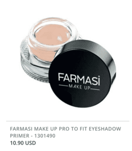 eyeshadow primer Farmasi mac paint pot