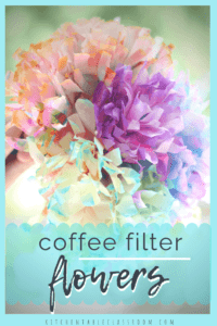 coffee filter flowers craft